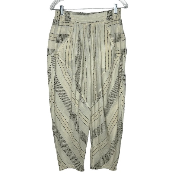 Free People Once Upon Yarn Dye Harem Pants NWOT - Picture 3 of 15